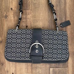 Coach Flap Closure Handbag